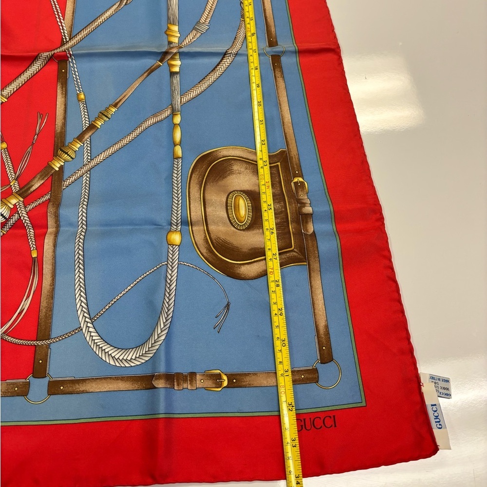 Gucci Silk Equestrian Vintage Scarf - Picture 10 of 10